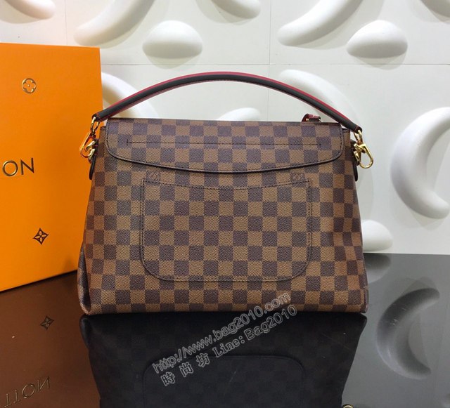 LV專櫃新款女包 路易威登Beaubourg手袋 M40176 Damier Ebene帆布 LV棋盤格手提女包  ydh4351